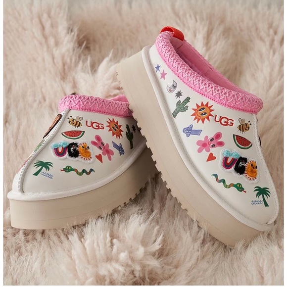 UGG TAZZ  POP SKETCH PLATFORM SLIPPERS - Picture 5 of 6